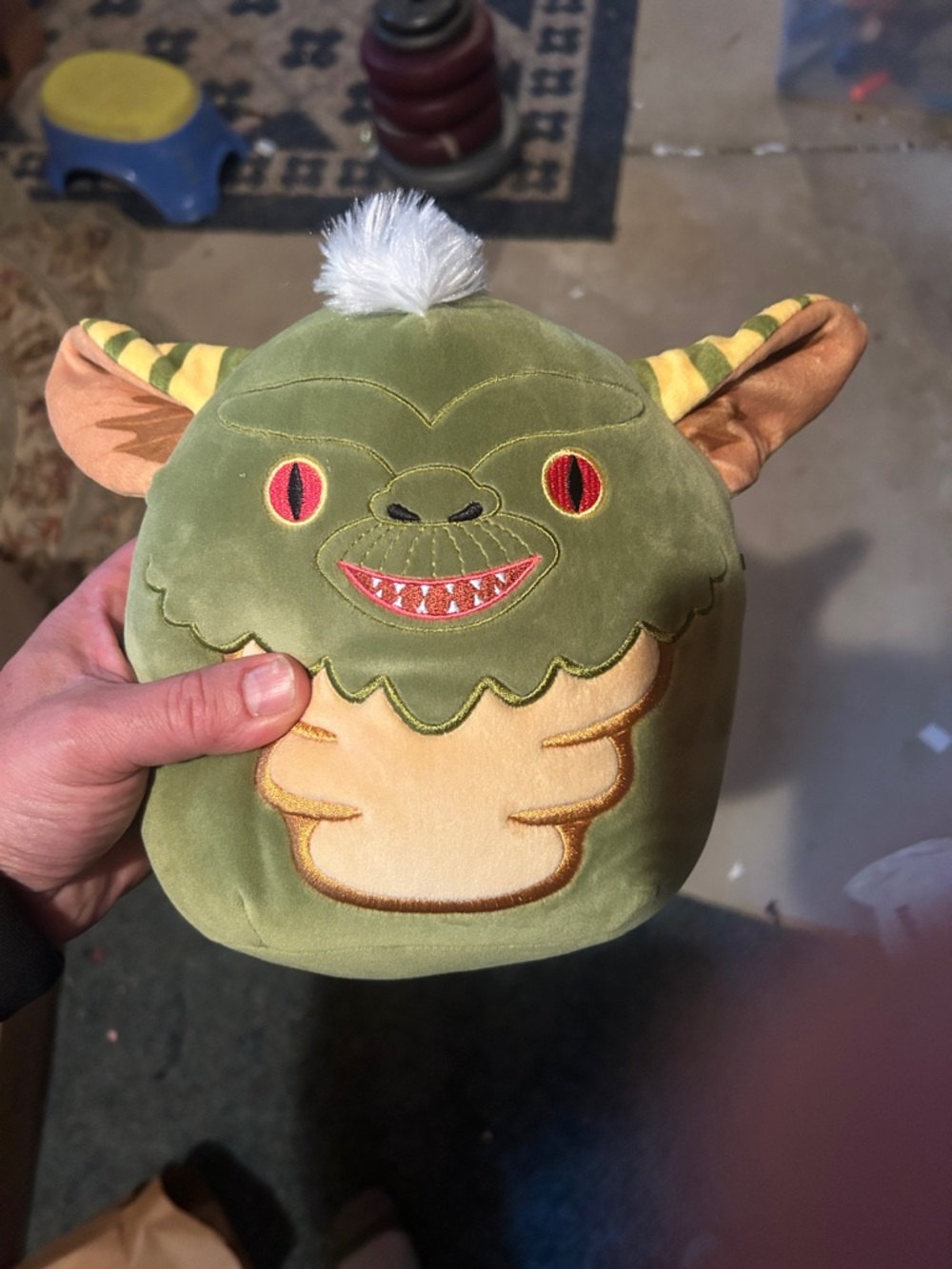 Gremlins Monster Plush Toy squishy pillow with Tan Belly and Red Eyes